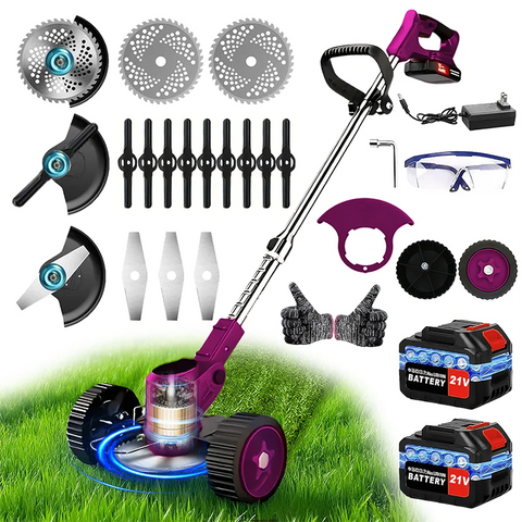 Cordless Lawn Mower Weed Trimmer for Gardens Courtyards