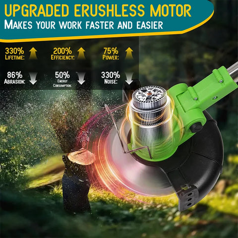 Cordless Lawn Mower Weed Trimmer for Gardens Courtyards