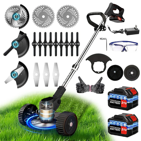 Cordless Lawn Mower Weed Trimmer for Gardens Courtyards