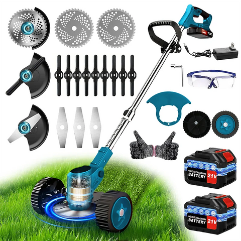 Cordless Lawn Mower Weed Trimmer for Gardens Courtyards