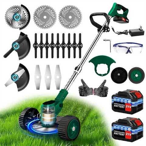 Cordless Lawn Mower Weed Trimmer for Gardens Courtyards