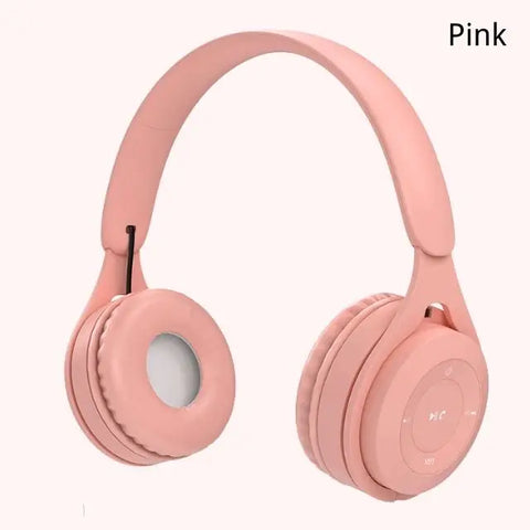 Y08 Wireless Bluetooth Macaron Headphones Stereo Gaming Headset with Mic