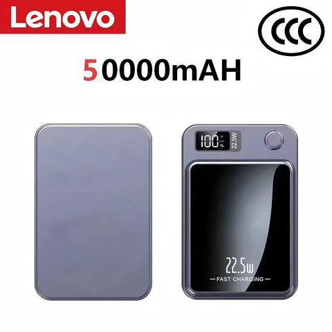 Lenovo 500000mAh Wireless Magnetic Power Bank 22.5w Super Fast Charging