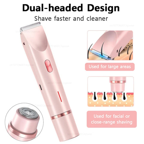 Women's Dual-Head Electric Razor & Body Epilator