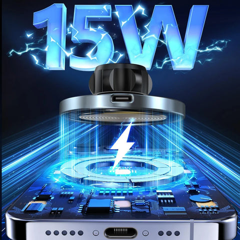 15W Magnetic Wireless Car Phone Holder