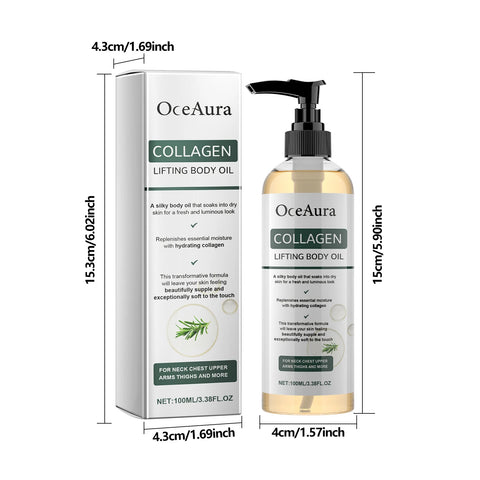 OceAura Collagen Body Oil – Firm Belly, Arms & Skin