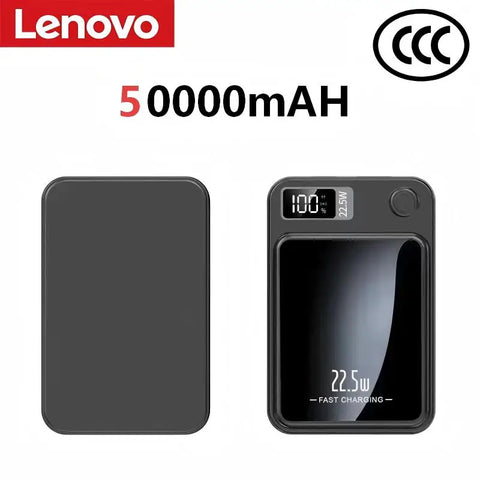 Lenovo 500000mAh Wireless Magnetic Power Bank 22.5w Super Fast Charging