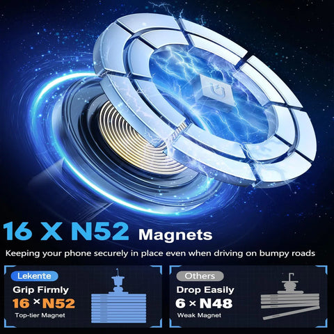 15W Magnetic Wireless Car Phone Holder
